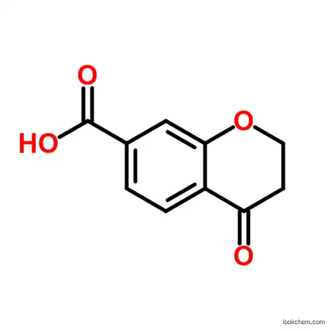 Molecular Structure of 90921-09-8 (4-Oxochromane-7-carboxylic acid)